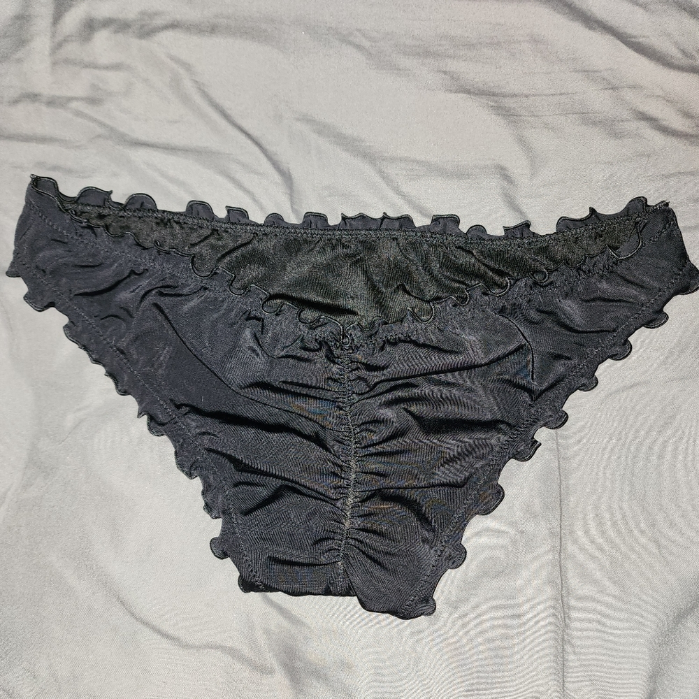 Black Cheeky Bikini Bottoms